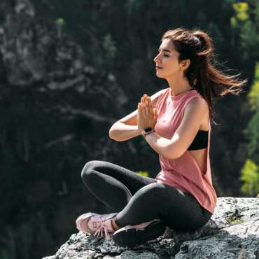 Attractive woman doing yoga. Healthy lifestyle. The concentration of the body